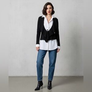 Liu Jo Classic Black Blazer Jacket Designer